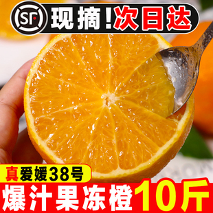 包邮 新鲜水果手剥甜橙子整箱 四川正宗爱媛38号果冻橙10斤大果当季