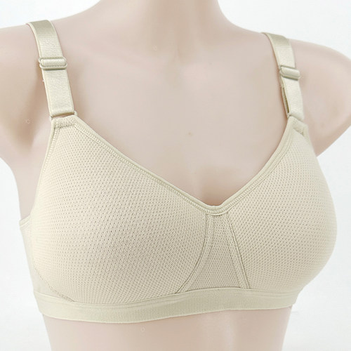 中年妇女无钢圈纯棉透气文胸
