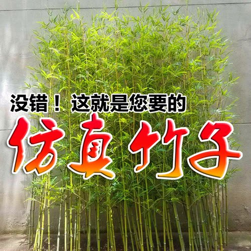 屏风室内装饰隔断竹林造景高仿真
