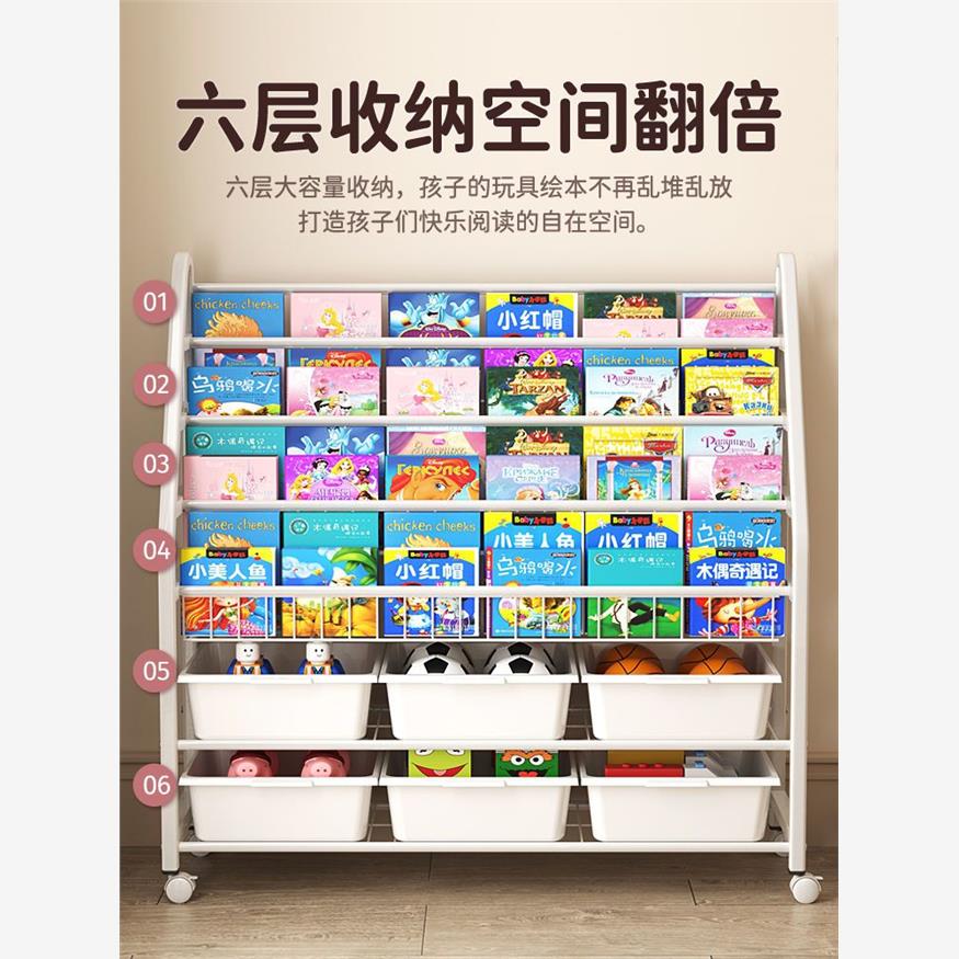 儿童玩具收纳架多层分类