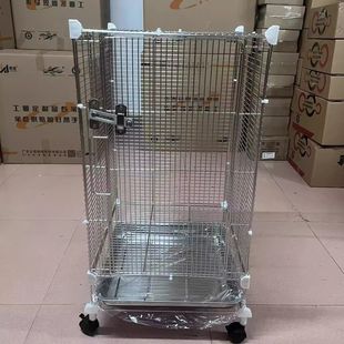 不锈钢蜜袋鼯笼diy魔片笼宠物笼飞鼠松鼠笼子单层多层鹦鹉笼豪华
