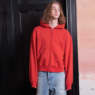 多巴胺彩色Boxy短宽廓形剪裁拉链卫衣连帽衫 VLABMADE 定番单品