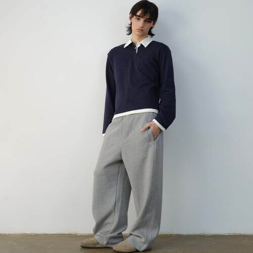 VLABMADE立体弯刀剪裁空气棉卫裤