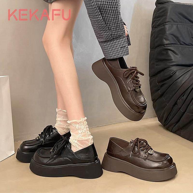 珂卡芙两穿小皮鞋女2025春季新款厚软底舒适不累脚轻便爆款乐福鞋,女鞋,浅口单鞋,淘宝优惠券,粉丝福利购,淘宝优惠卷