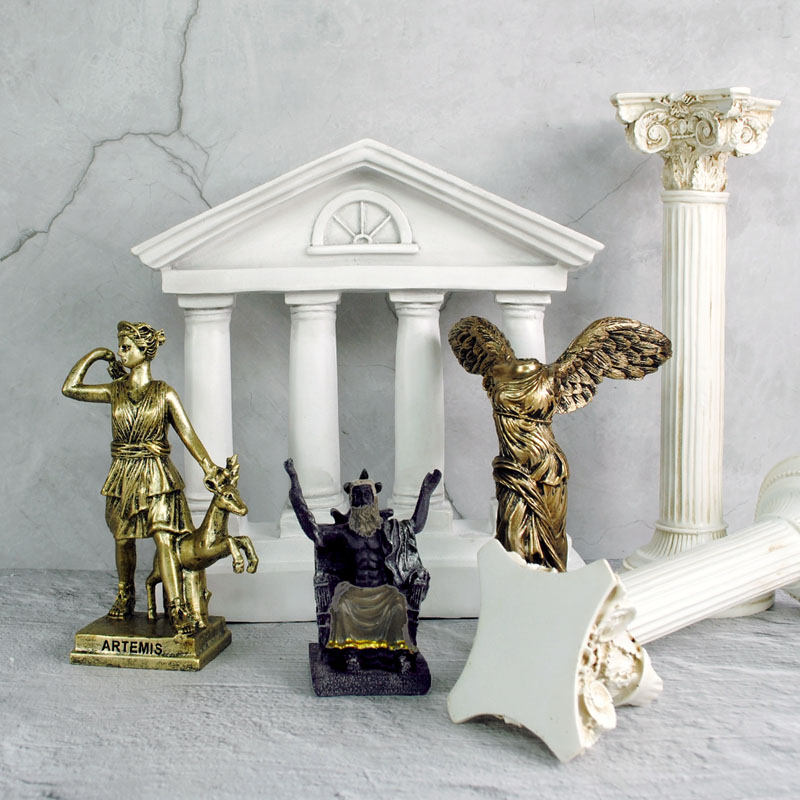古希腊神话人物摆件宙斯胜利女神月亮女神旅游纪念品酒柜装饰品
