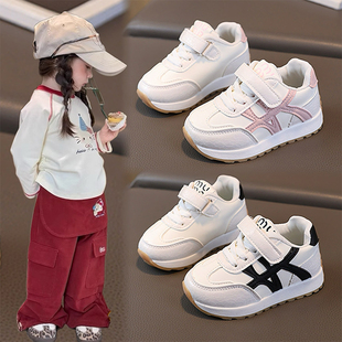 2025超火女童运动鞋轻便跑步软底小白鞋幼儿园宝宝单鞋男童阿甘鞋