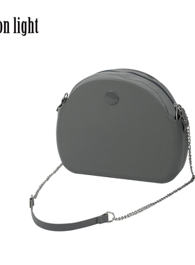 新Obag风小月亮女斜挎单肩包硅胶O moon 收纳包小众腋下包马鞍包