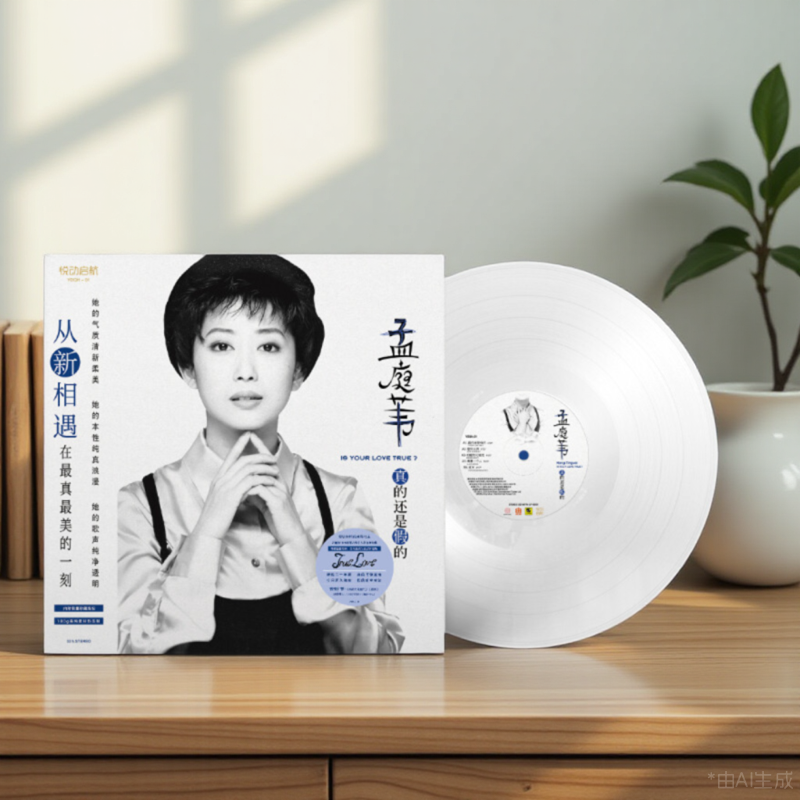 正版 孟庭苇个人录音室1955专辑 真的还是假的 限定版白胶LP唱片