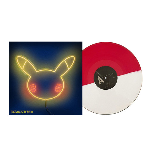 正版 Pokemon 宝可梦 25周年纪念专辑 黑胶唱片 红白彩胶官方周边