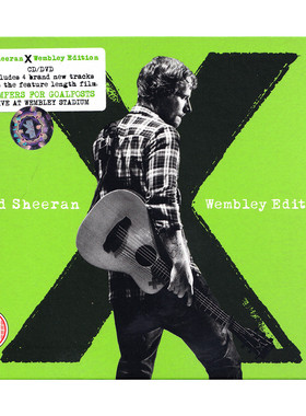 艾德希兰 ED SHEERAN X WEMBLEY EDITION CD+DVD 原装正版专辑