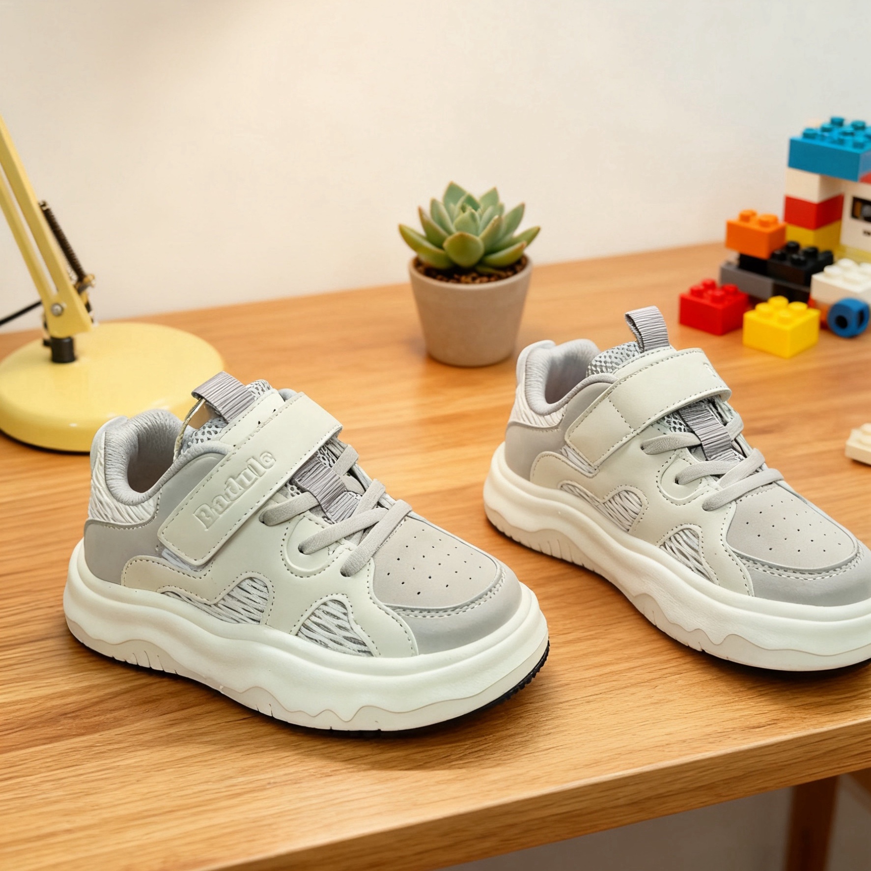 芭杜乐BADULE经典百搭板鞋轻便魔术贴男女学生潮鞋2025春秋童鞋