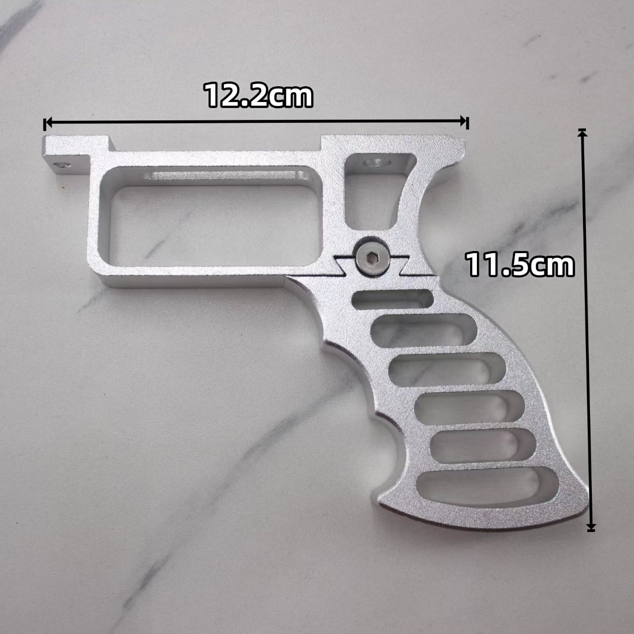 猎鹰方管铝合金属握把手柄后握把孔距9.2厘米户外金属握把组合