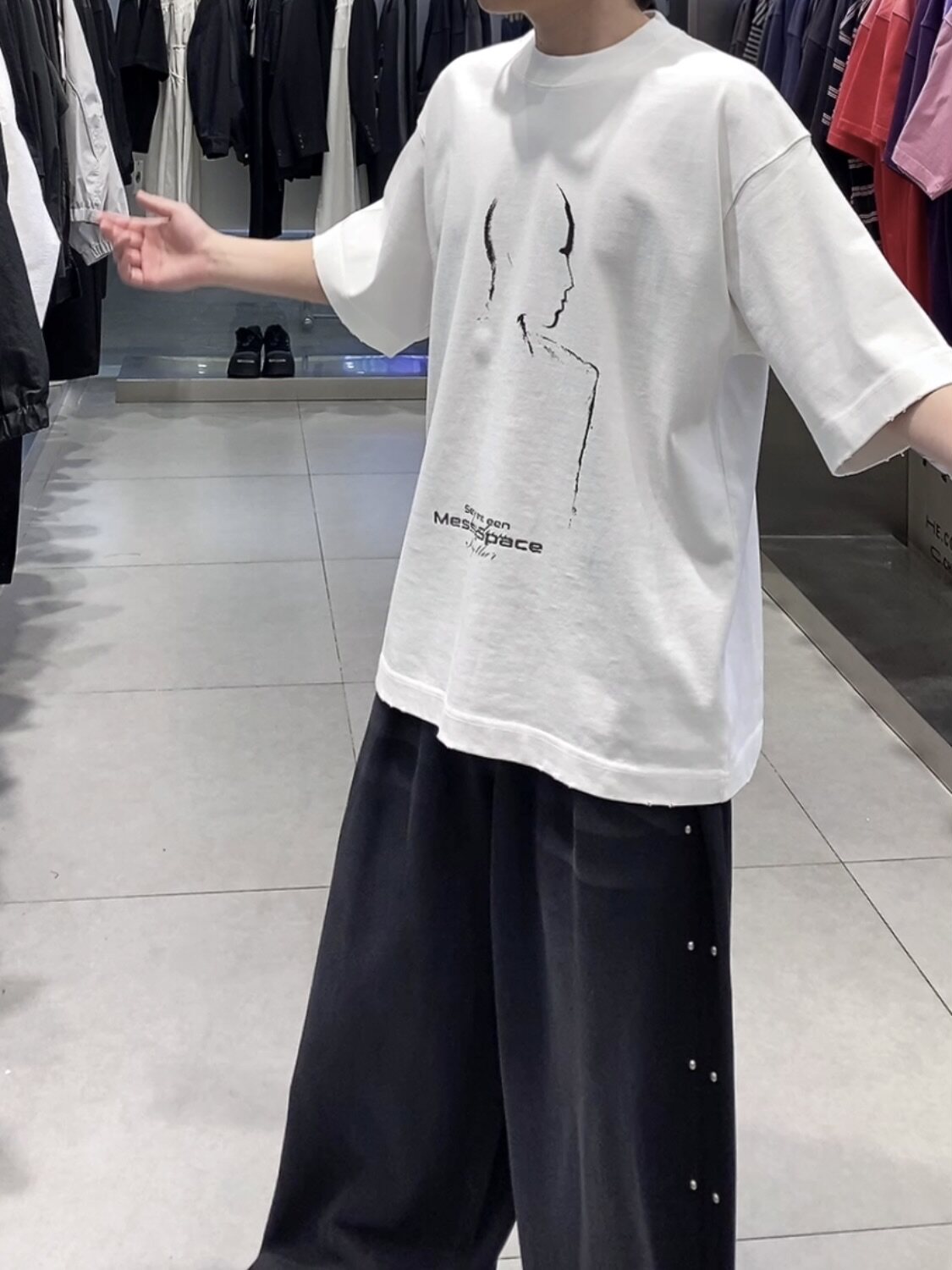 2026新款春装圆领短袖T恤男半袖上衣时尚百搭休闲宽松短袖