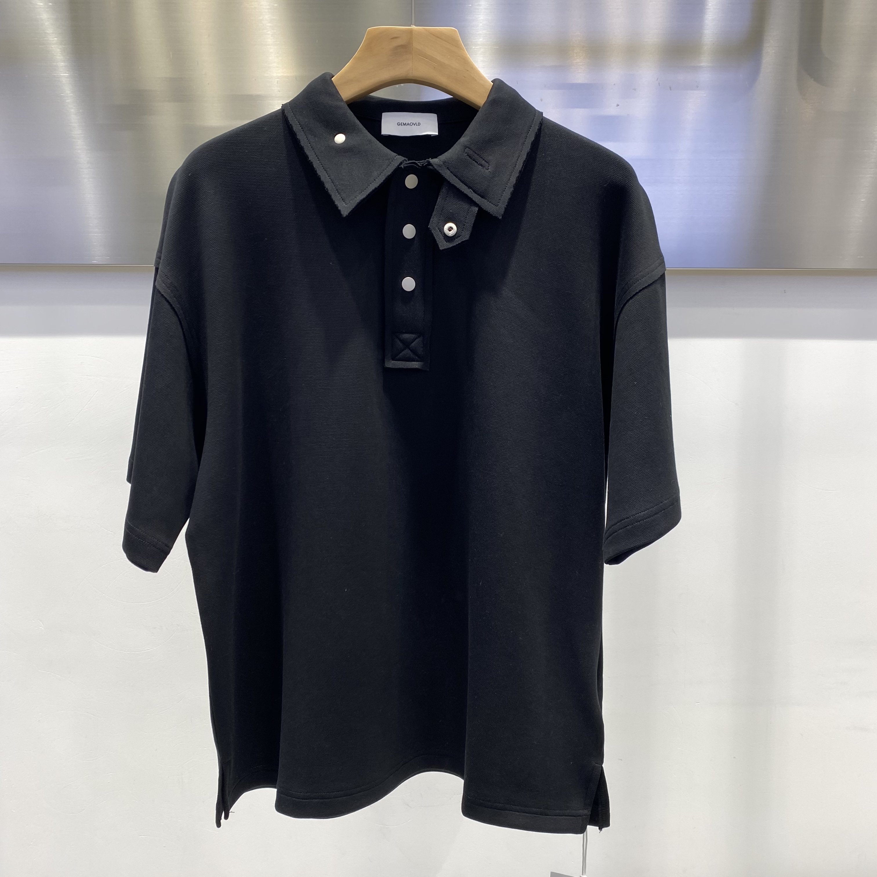 2026新款春装翻领短袖polo衫男夏季款休闲宽松痞帅上衣