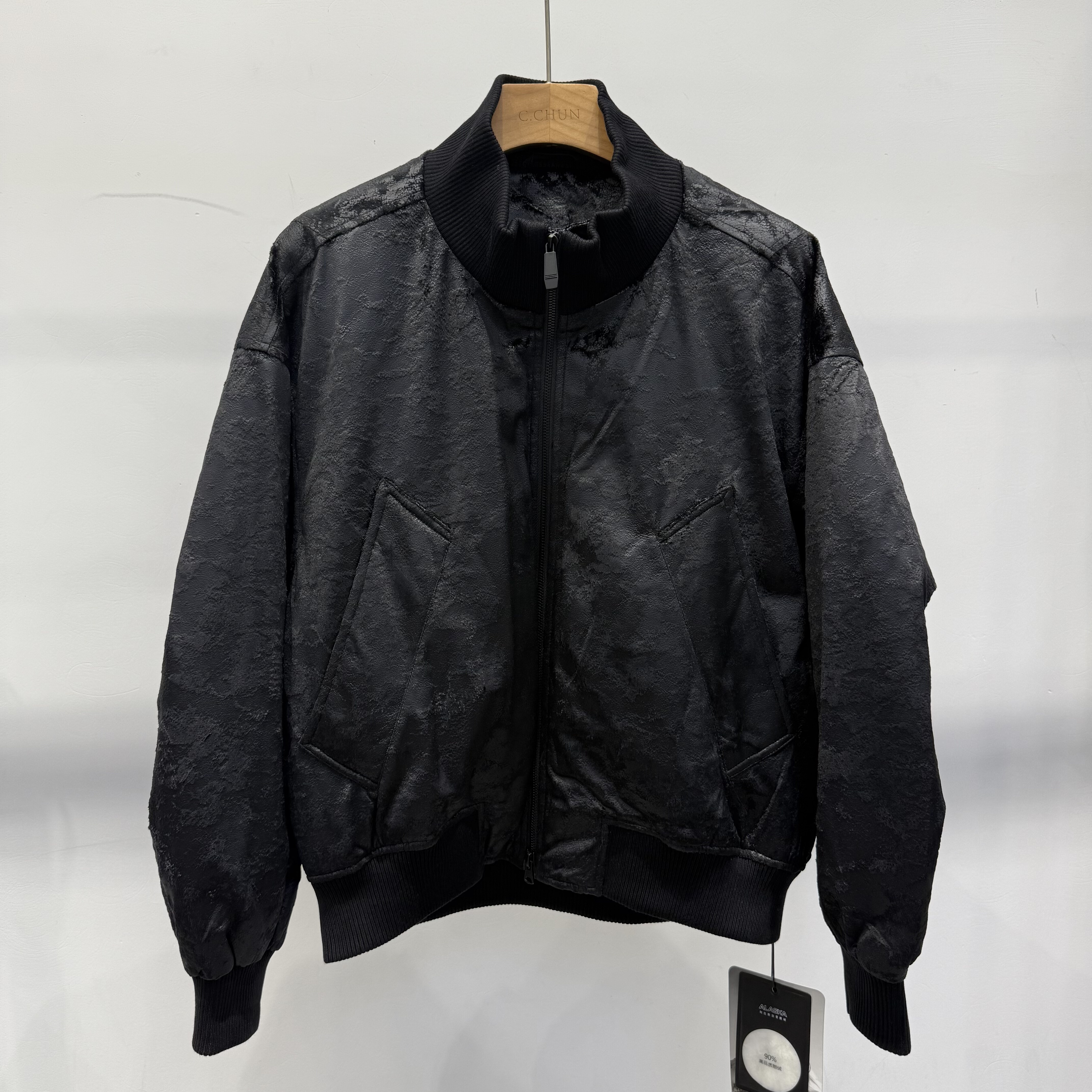 2025秋季新款男立领羽绒服长袖夹克外套宽松休闲百搭上衣