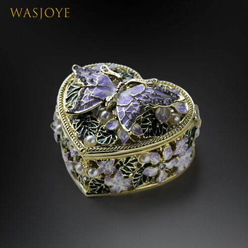 Wasjoye手绘复古可爱珠宝首饰盒