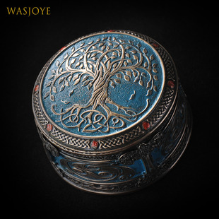 Wasjoye生命之树欧式复古韩国公主首饰盒饰品收纳盒珠宝戒指盒