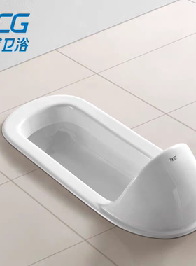 和成C106D陶瓷蹲便器 大便器后进后排水水蹲坑带存水弯防臭前挡水