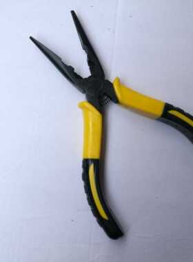 TC-J2204日式黑色哑光带牙尖嘴钳TC-602L带剥线孔尖咀钳150MM钳子