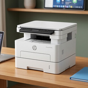 惠普MFP323dnw黑白激光打印机复印一体扫描无线自动双面打印全新