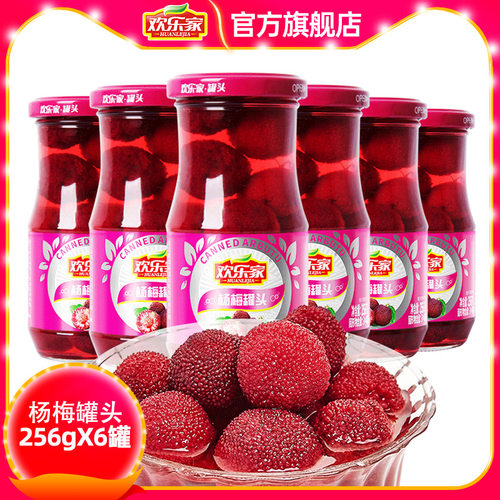欢乐家杨梅罐头256g*6瓶
