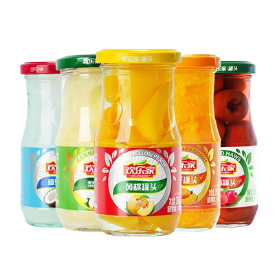 欢乐家水果罐头黄桃橘子组合装