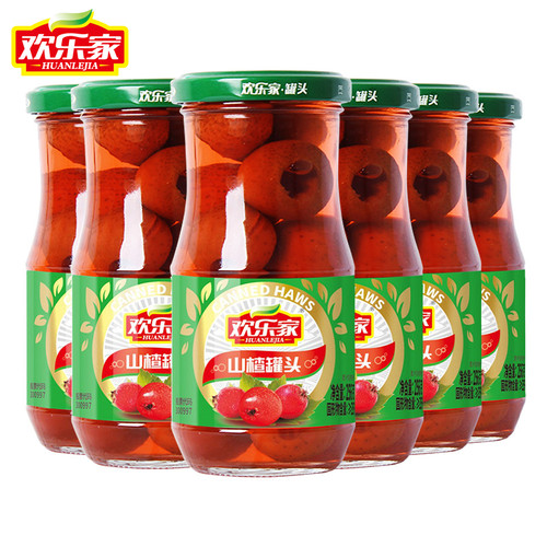 欢乐家山楂罐头256g*6瓶