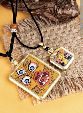 纯手绘唐卡黄财神&文殊唐卡