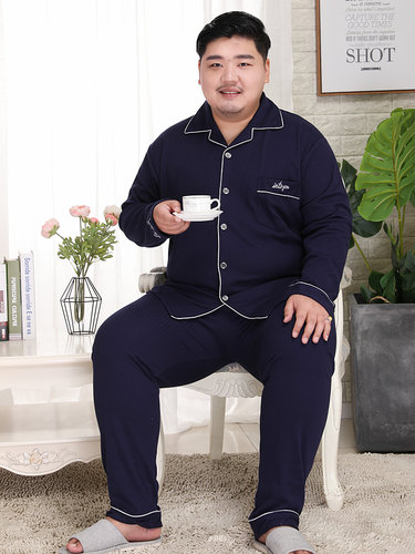 高个子纯棉睡衣男裤子加长大码