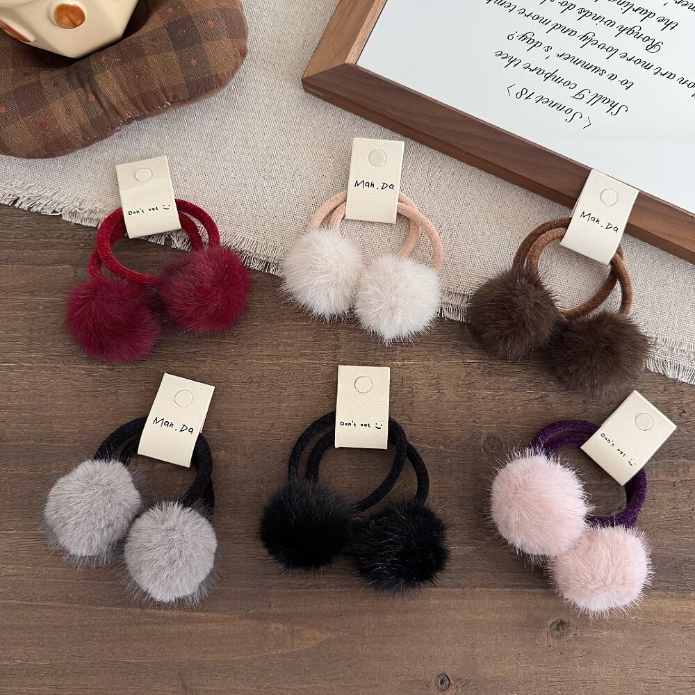 少女秋冬可爱仿水貂毛球发圈学生甜美毛绒球皮筋女孩马尾加粗头绳,童装/婴儿装/亲子装,发饰,淘宝优惠券,粉丝福利购,淘宝优惠卷