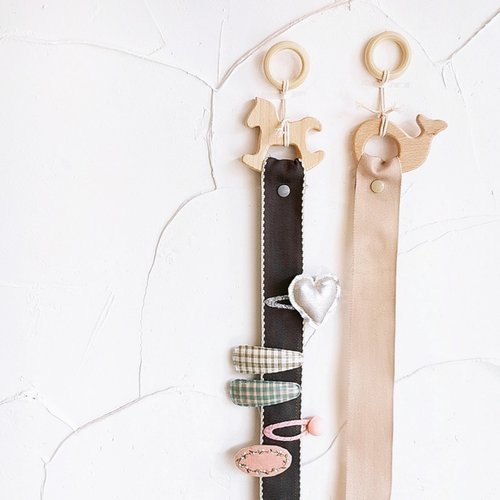 韩国收纳带条挂式发饰品可爱整理