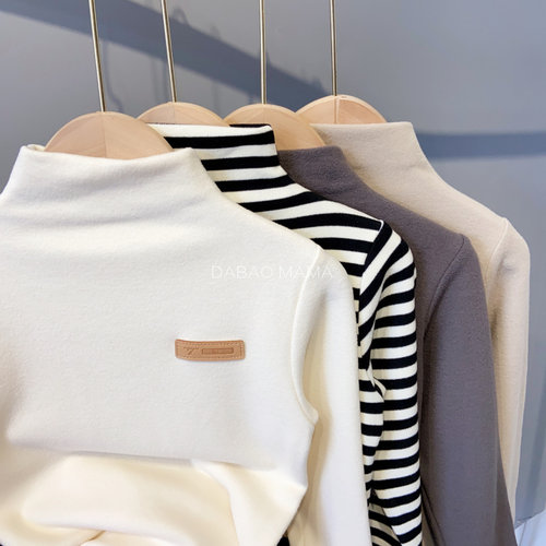 自由领不拘束休闲纯色长袖