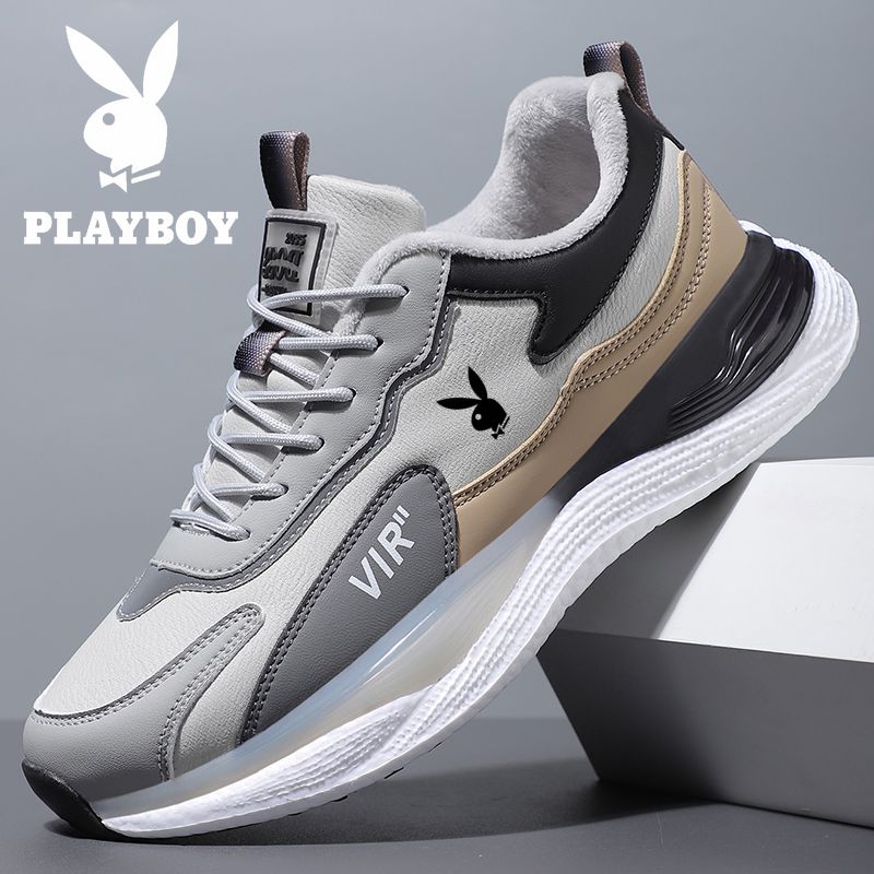 花花公子男鞋2025秋冬季新款男鞋运动鞋男士透气休闲跑步鞋旅游鞋