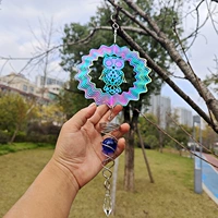 Шестидюймовая цветная сова + спиральный хвост, свободный липкий крючок.