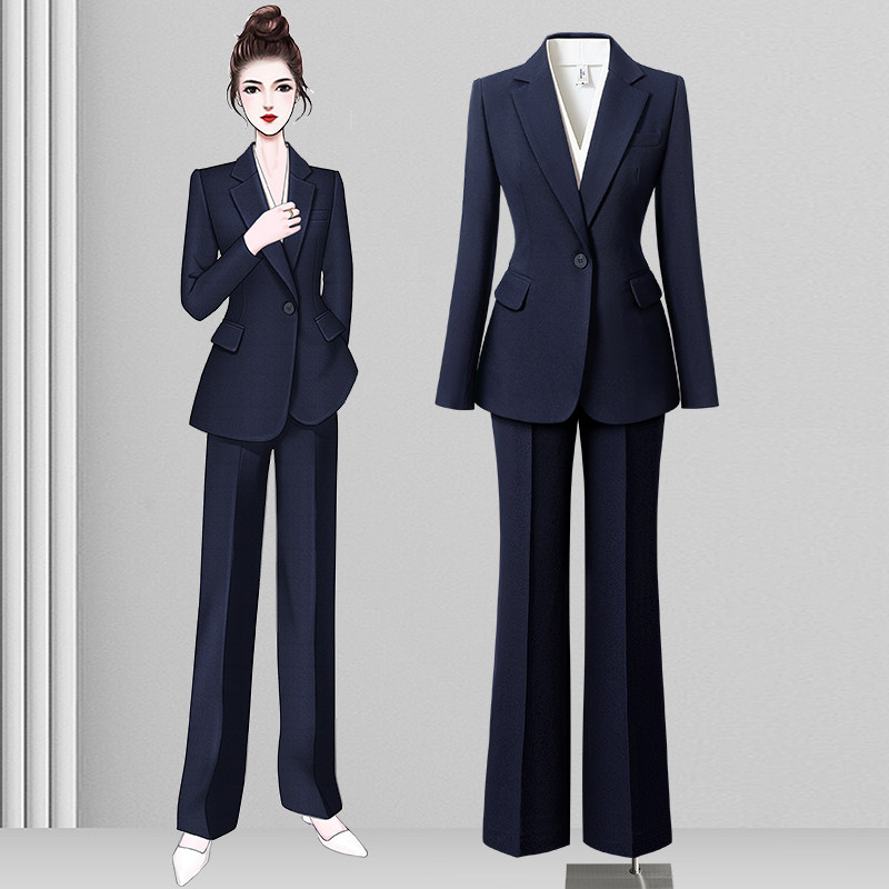 高端职业装西装套装女气质公务员面试酒店经理西服正装春秋工作服