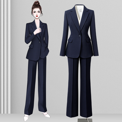 高端职业装西装套装女气质公务员面试酒店经理西服正装春秋工作服