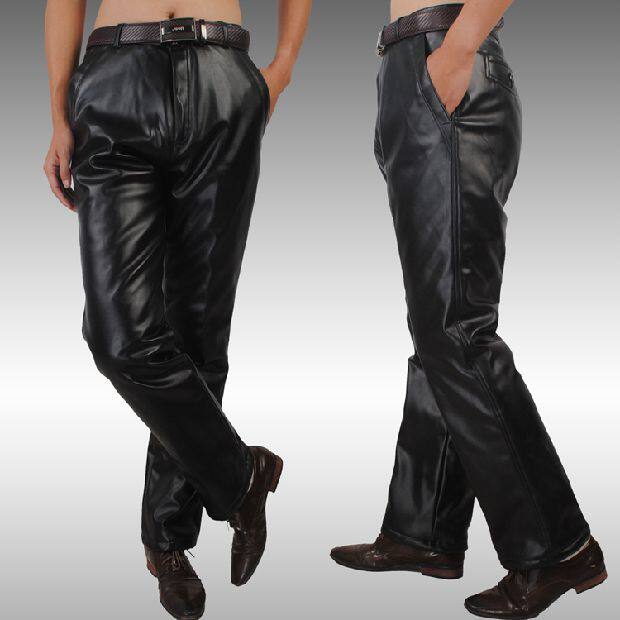 Pantalon cuir homme droit pour hiver - Ref 1485115 Image 3
