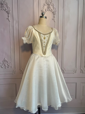 天鹅湖一幕变奏香槟色芭蕾裙儿童芭蕾舞演出服装高档定制成人芭蕾