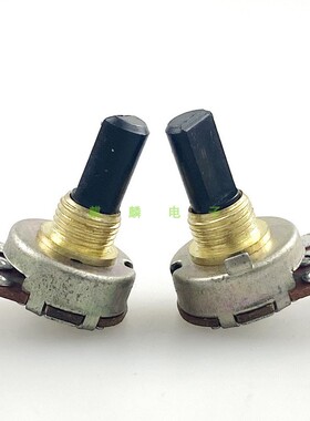库存台产R161型单联B20K A100K电位器17mm轴长焊接孔脚