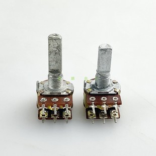 功放音响音量控制 16型双联电位器 25MM半轴 20MM 40点步进 B100K