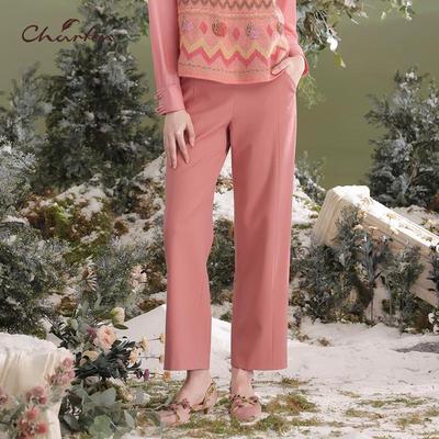 CHARFEN复古气质九分裤