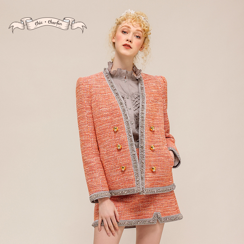 CHARFEN女士亮片缀饰夹克