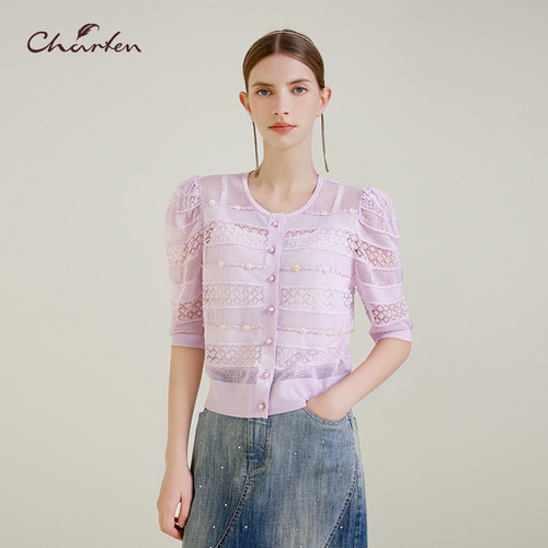 CHARFEN朝峰显瘦百搭镂