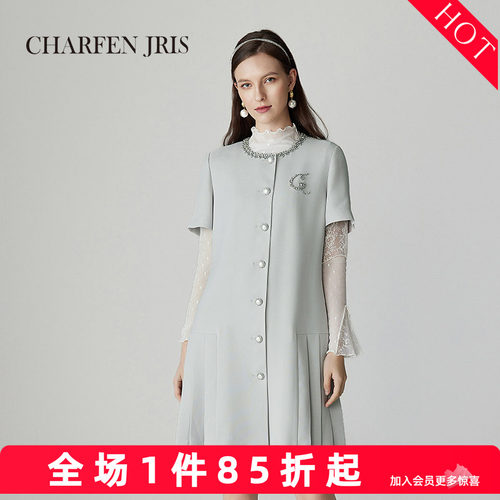 CHARFENJRIS 朝峰2025春季新款高级感洋装连衣裙FJF1A696-6025G