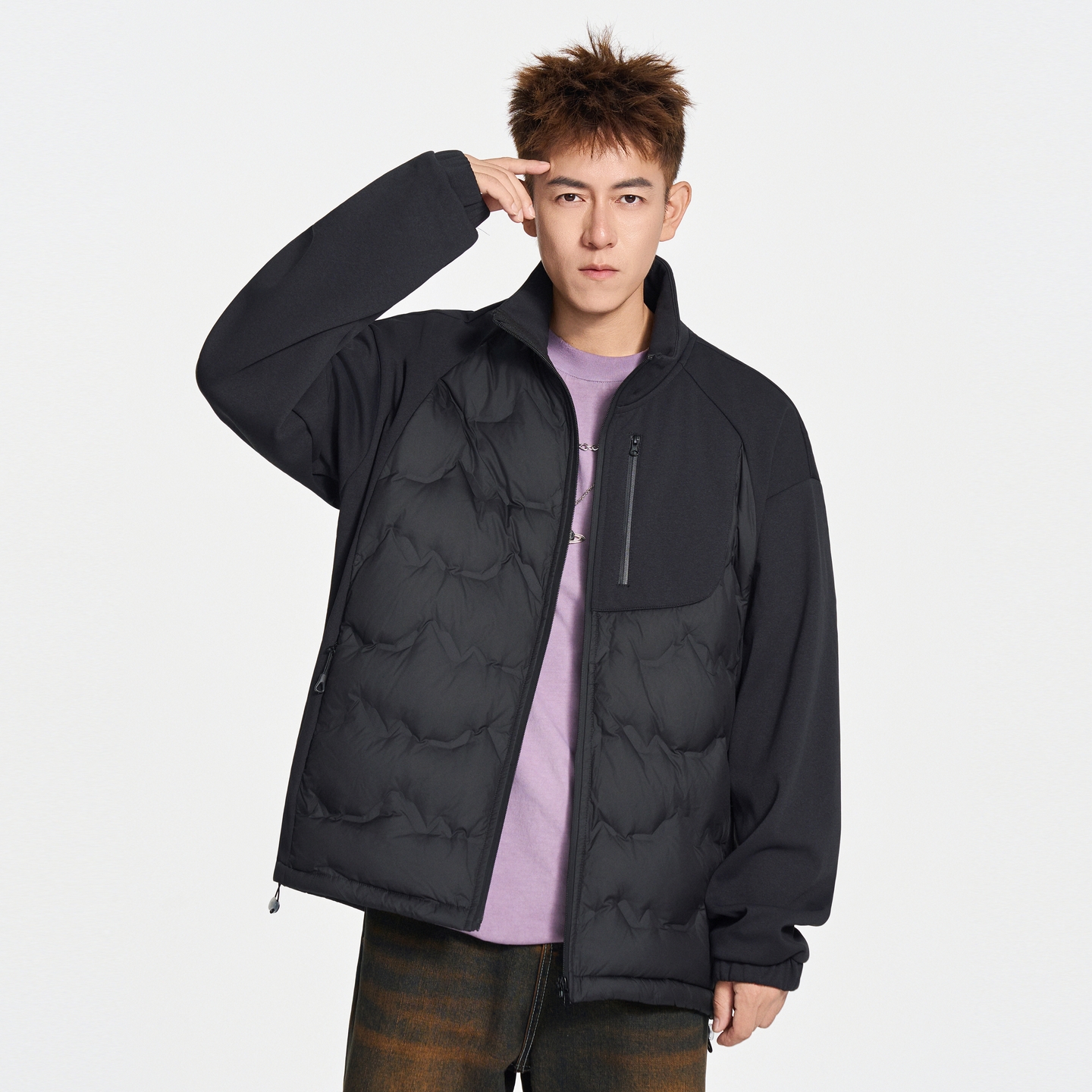 冬季轻薄羽绒服男潮牌加厚夹克