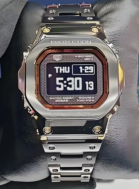 卡西欧50周年MIP屏 GSHOCK太阳能电波蓝牙小金块手表男GMW-BZ5000