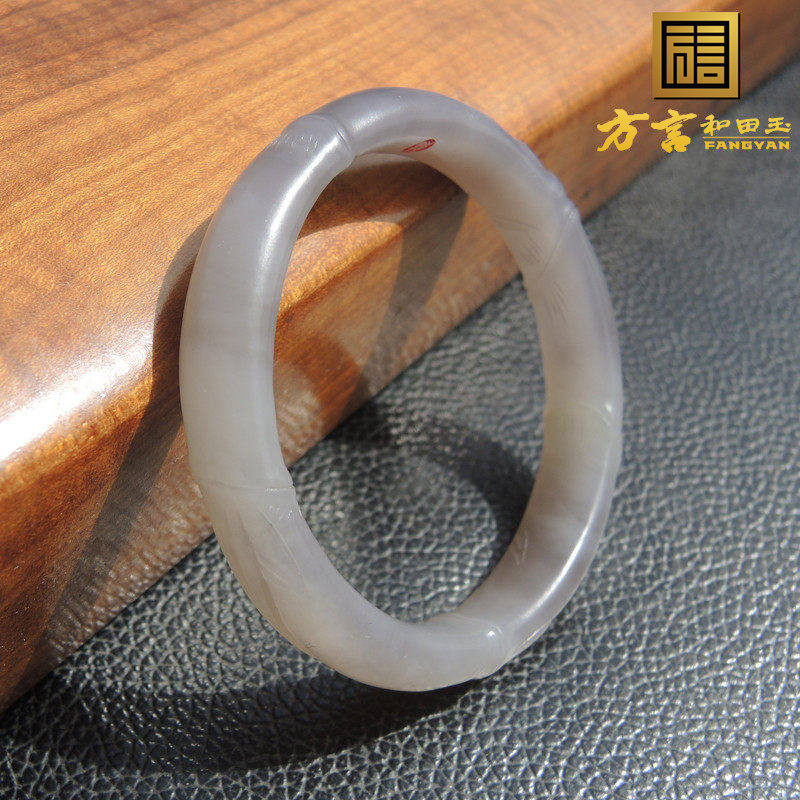 方言漏大师作品精工节节高精品特色仙女紫52点5mm紫罗兰色手镯子R