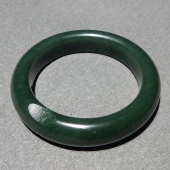 方言和田玉正品 特惠新疆沙枣青籽料留毛孔内径60mm女士手镯子w4