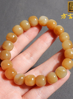 新疆且末黄金糖玉10mm老型珠手串