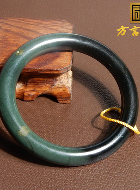 新疆料塔县青玉意境手镯58mm圆镯